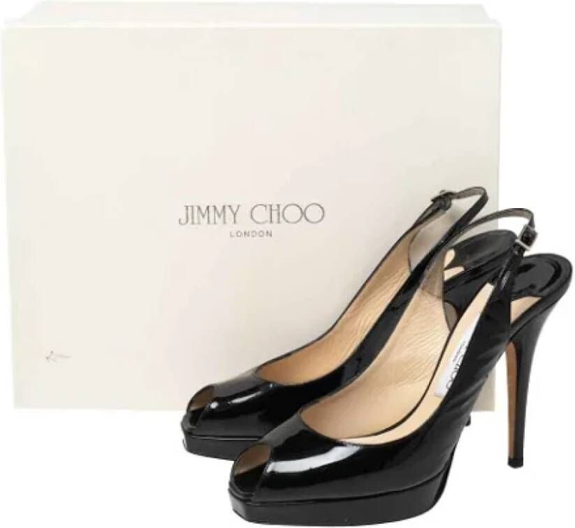 Jimmy Choo Pre-owned Leather sandals Black Dames