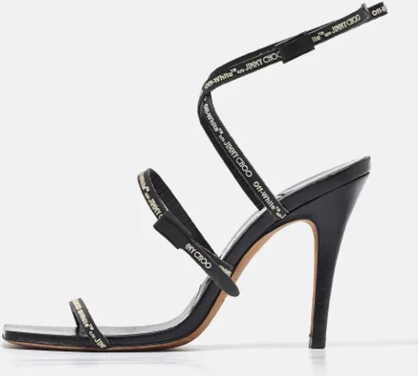 Jimmy Choo Pre-owned Leather sandals Black Dames