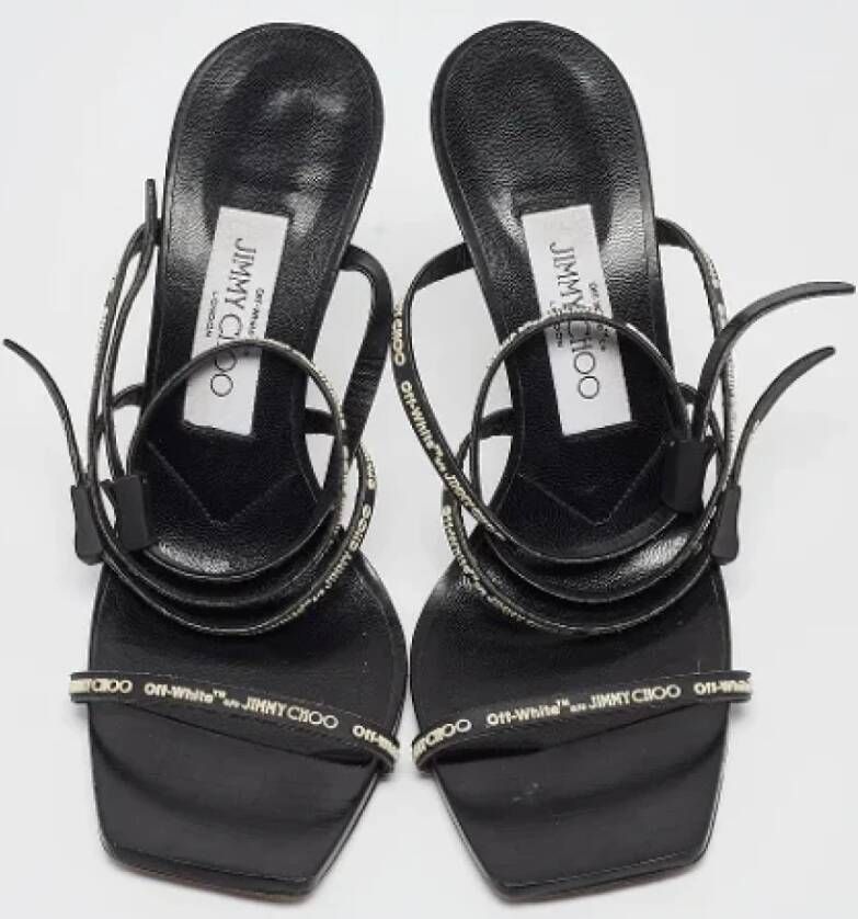 Jimmy Choo Pre-owned Leather sandals Black Dames