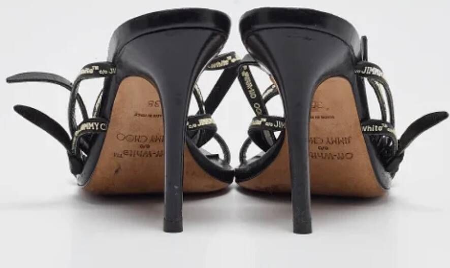 Jimmy Choo Pre-owned Leather sandals Black Dames