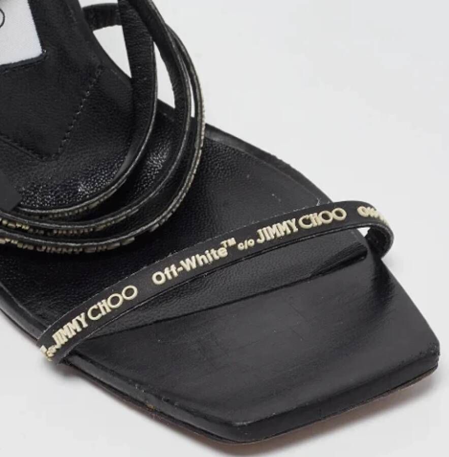 Jimmy Choo Pre-owned Leather sandals Black Dames