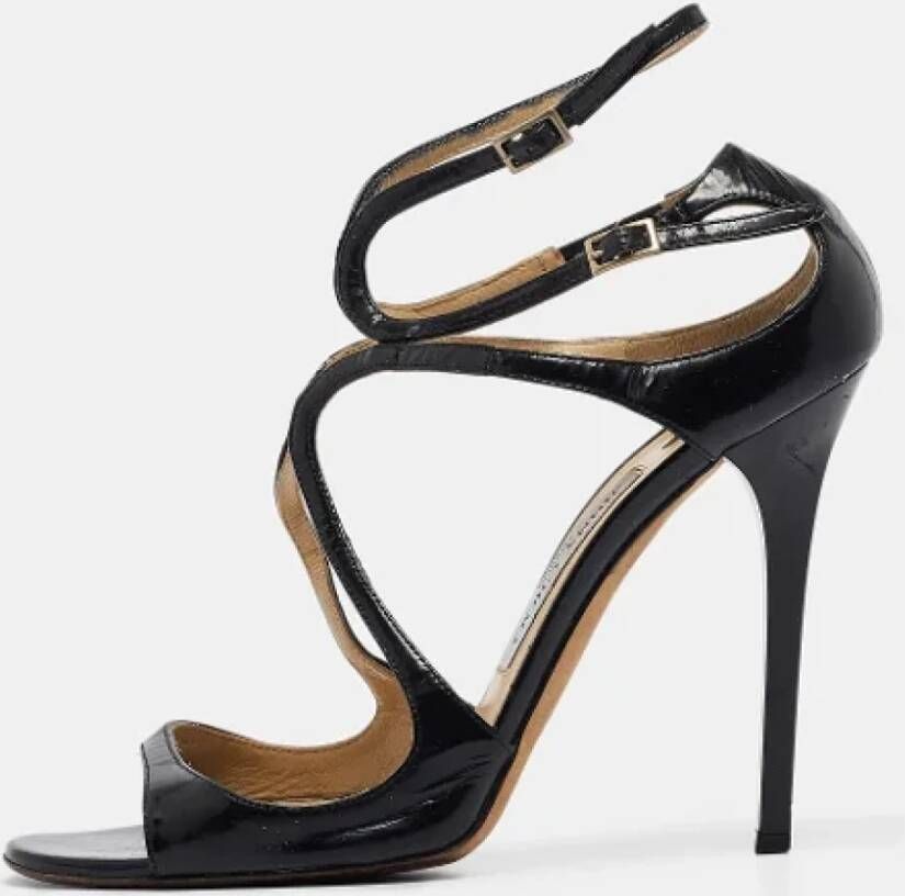 Jimmy Choo Pre-owned Leather sandals Black Dames