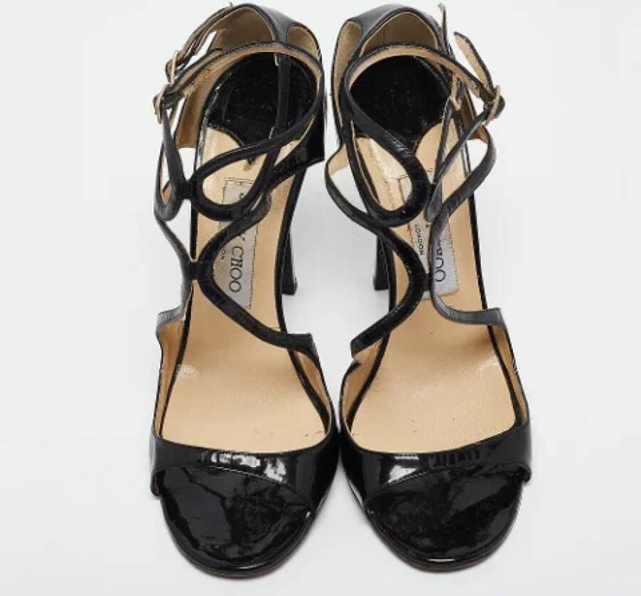 Jimmy Choo Pre-owned Leather sandals Black Dames