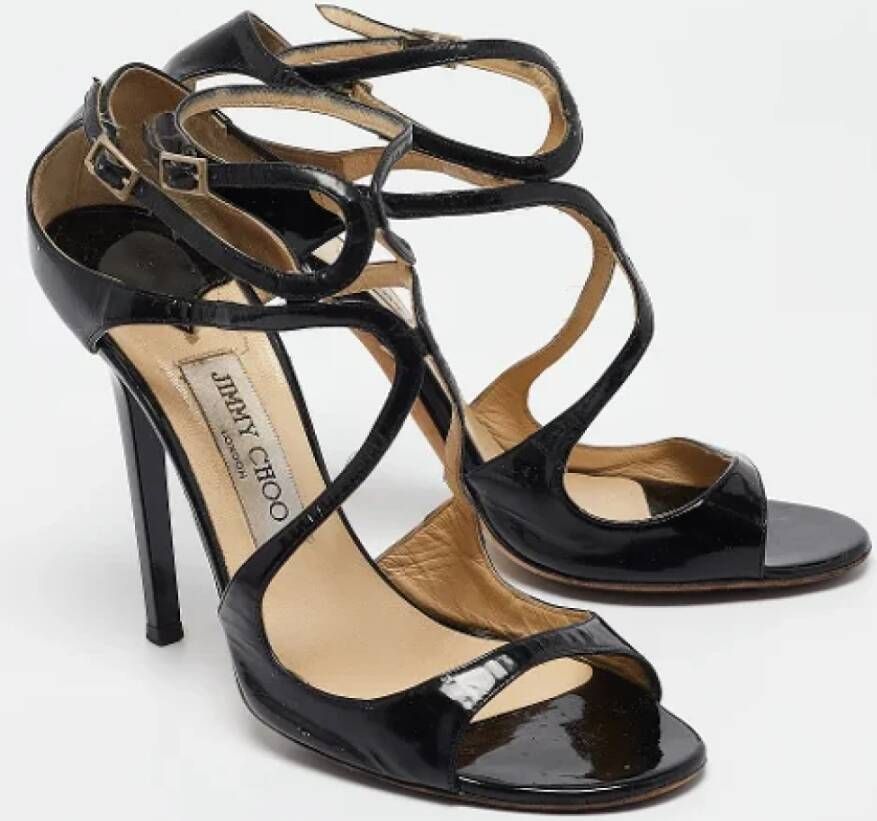 Jimmy Choo Pre-owned Leather sandals Black Dames