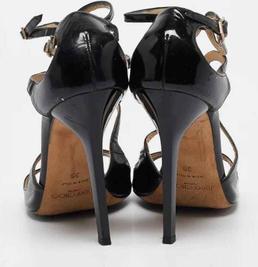 Jimmy Choo Pre-owned Leather sandals Black Dames