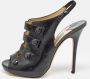 Jimmy Choo Pre-owned Leather sandals Black Dames - Thumbnail 2