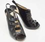 Jimmy Choo Pre-owned Leather sandals Black Dames - Thumbnail 4