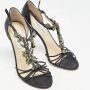 Jimmy Choo Pre-owned Leather sandals Black Dames - Thumbnail 4