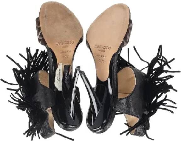 Jimmy Choo Pre-owned Leather sandals Black Dames