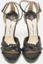 Jimmy Choo Pre-owned Leather sandals Black Dames - Thumbnail 2