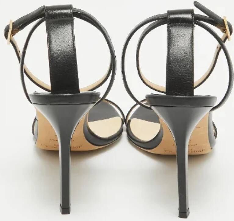 Jimmy Choo Pre-owned Leather sandals Black Dames