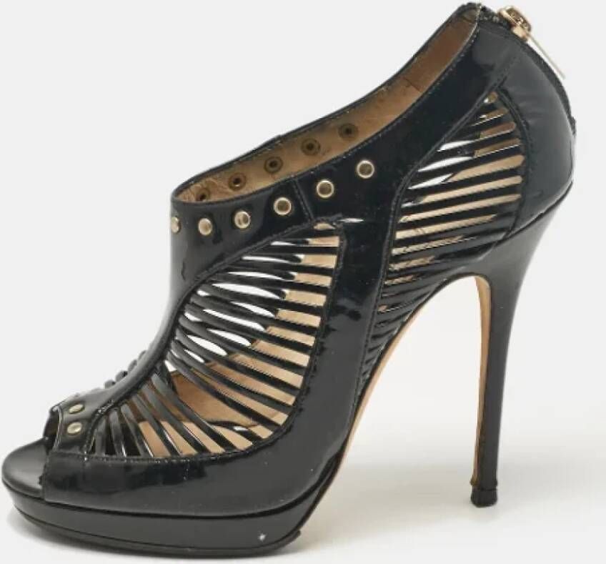 Jimmy Choo Pre-owned Leather sandals Black Dames