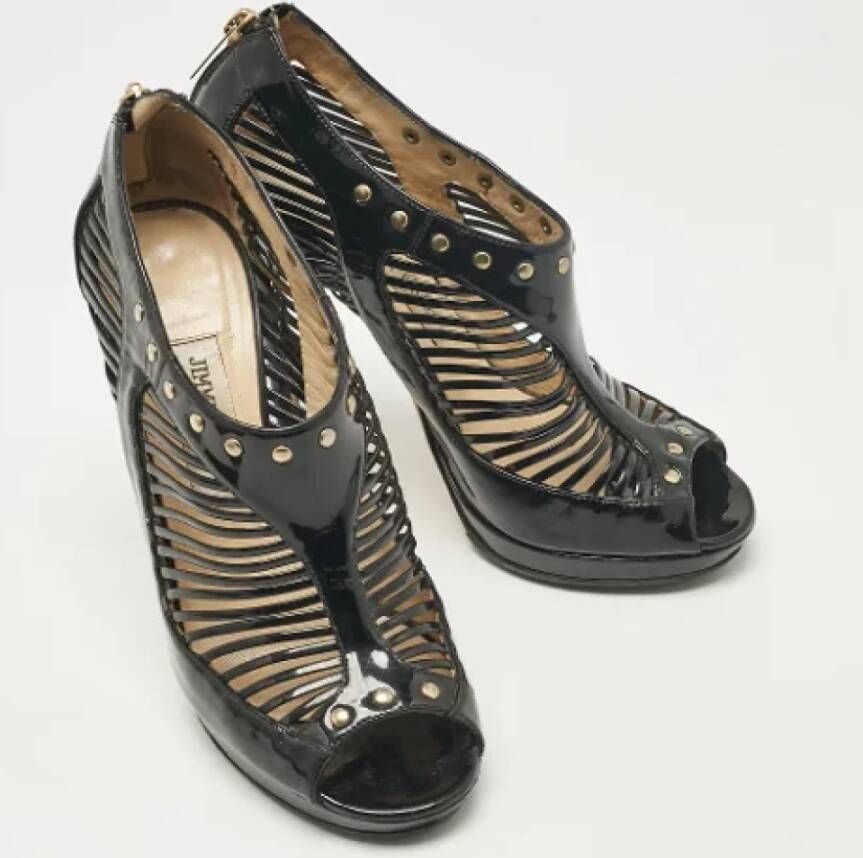 Jimmy Choo Pre-owned Leather sandals Black Dames