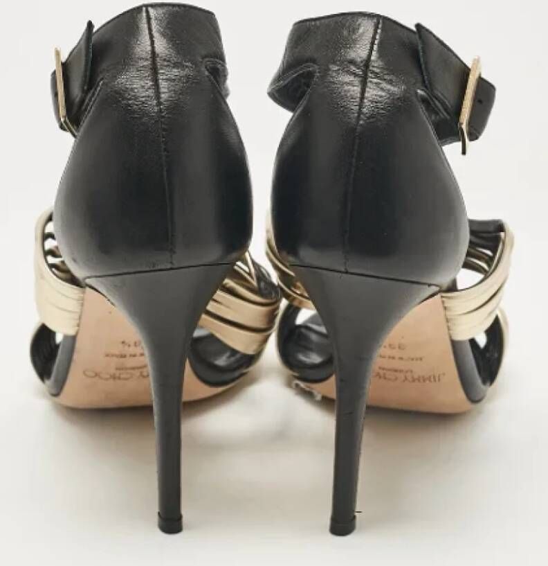 Jimmy Choo Pre-owned Leather sandals Black Dames