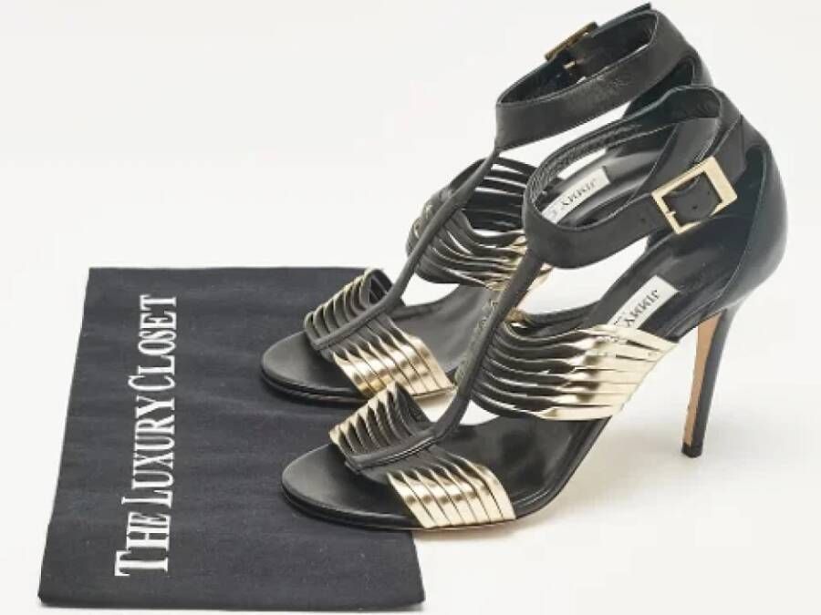 Jimmy Choo Pre-owned Leather sandals Black Dames