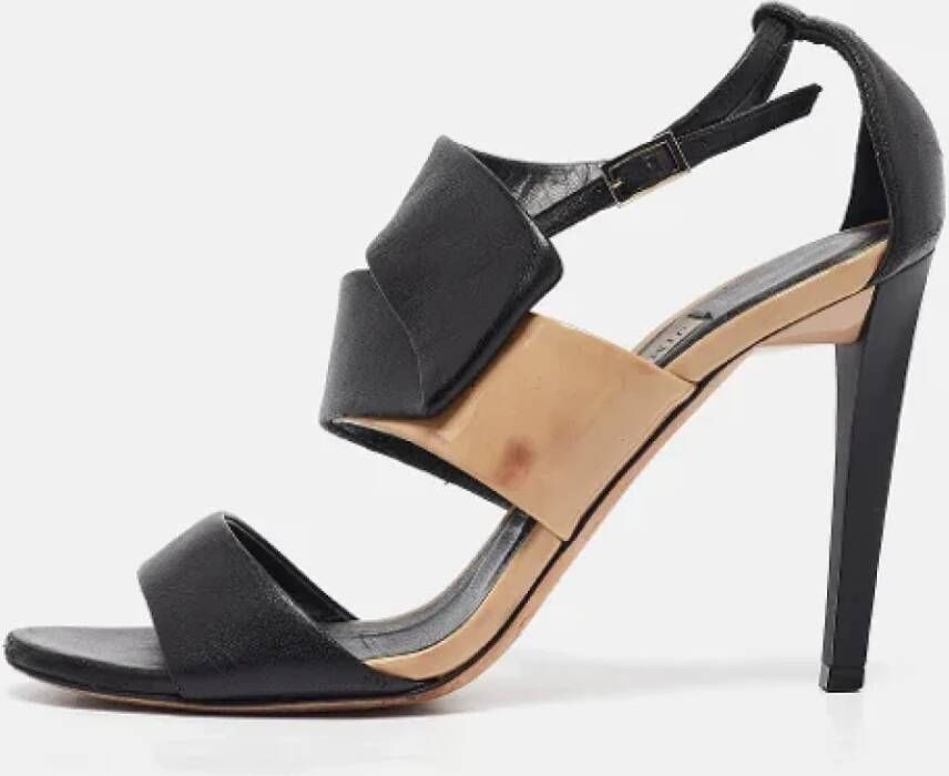 Jimmy Choo Pre-owned Leather sandals Black Dames