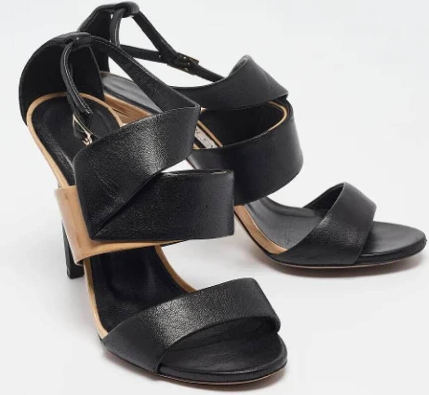 Jimmy Choo Pre-owned Leather sandals Black Dames