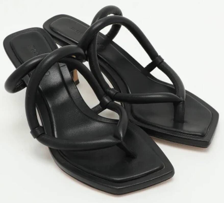 Jimmy Choo Pre-owned Leather sandals Black Dames