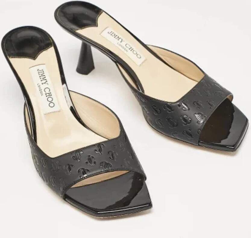 Jimmy Choo Pre-owned Leather sandals Black Dames