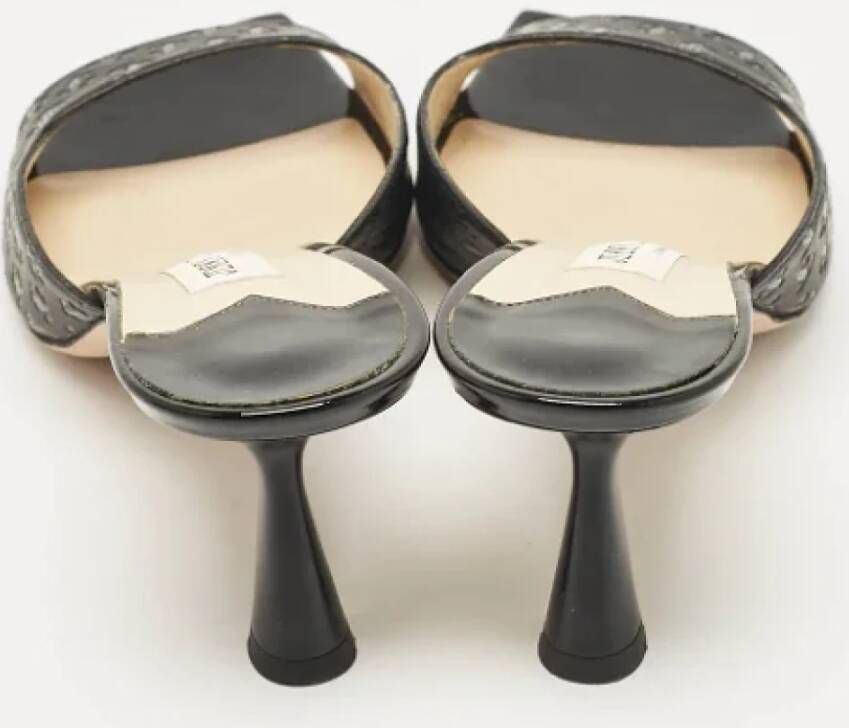 Jimmy Choo Pre-owned Leather sandals Black Dames