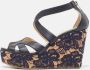 Jimmy Choo Pre-owned Leather sandals Blue Dames - Thumbnail 2