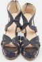 Jimmy Choo Pre-owned Leather sandals Blue Dames - Thumbnail 3