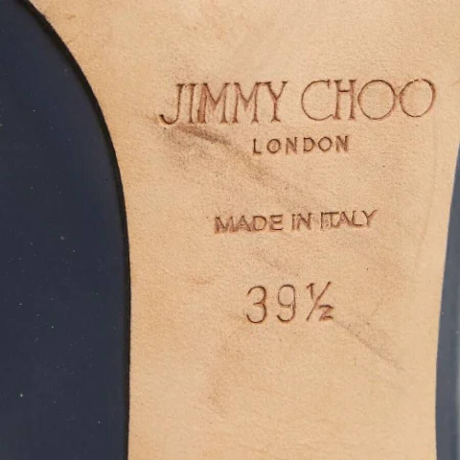 Jimmy Choo Pre-owned Leather sandals Blue Dames