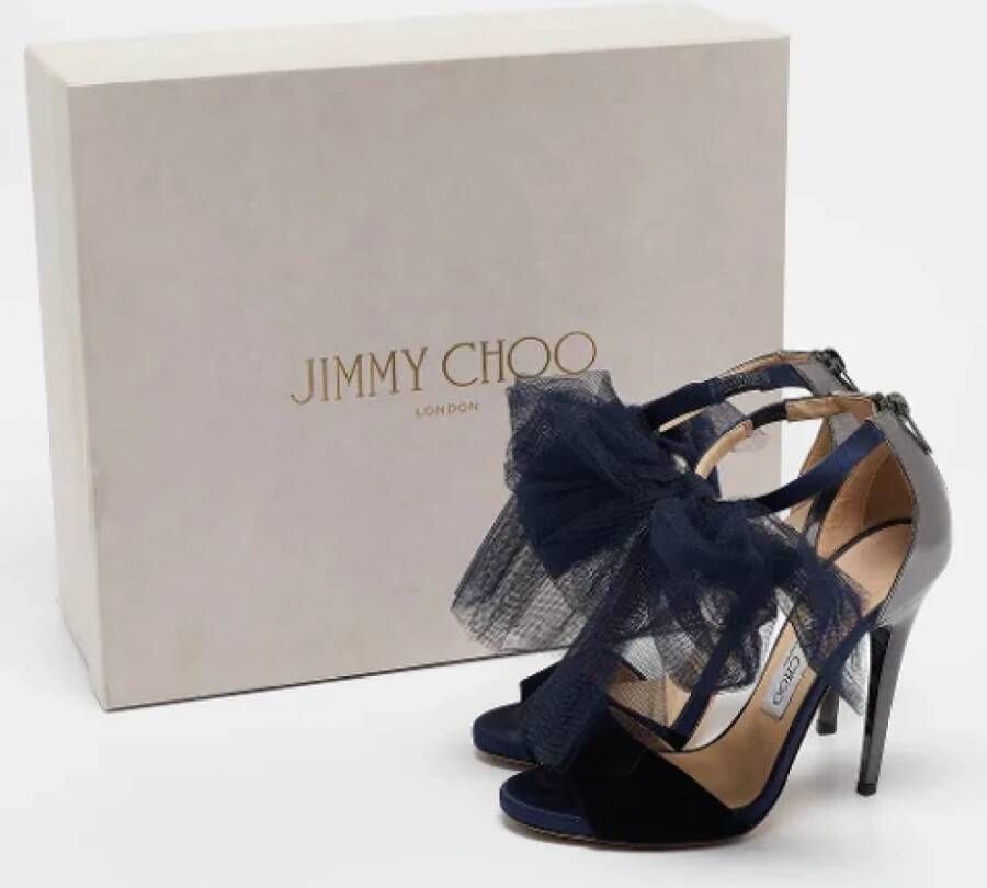 Jimmy Choo Pre-owned Leather sandals Blue Dames