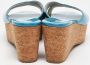 Jimmy Choo Pre-owned Leather sandals Blue Dames - Thumbnail 5