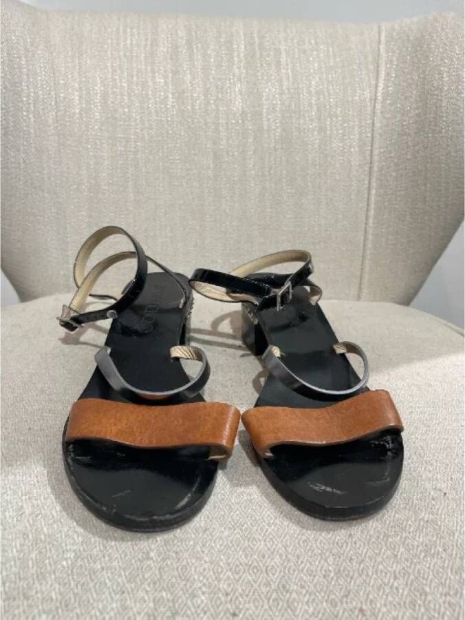 Jimmy Choo Pre-owned Leather sandals Brown Dames