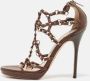 Jimmy Choo Pre-owned Leather sandals Brown Dames - Thumbnail 2