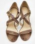 Jimmy Choo Pre-owned Leather sandals Brown Dames - Thumbnail 4