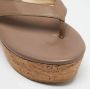 Jimmy Choo Pre-owned Leather sandals Brown Dames - Thumbnail 7