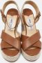 Jimmy Choo Pre-owned Leather sandals Brown Dames - Thumbnail 3