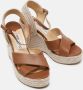 Jimmy Choo Pre-owned Leather sandals Brown Dames - Thumbnail 4