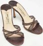 Jimmy Choo Pre-owned Leather sandals Brown Dames - Thumbnail 4