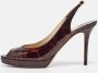 Jimmy Choo Pre-owned Leather sandals Brown Dames - Thumbnail 2