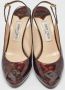 Jimmy Choo Pre-owned Leather sandals Brown Dames - Thumbnail 3