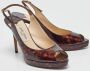 Jimmy Choo Pre-owned Leather sandals Brown Dames - Thumbnail 4