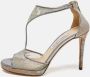 Jimmy Choo Pre-owned Leather sandals Gray Dames - Thumbnail 2