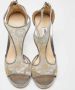 Jimmy Choo Pre-owned Leather sandals Gray Dames - Thumbnail 3