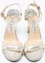 Jimmy Choo Pre-owned Leather sandals Gray Dames - Thumbnail 3