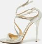 Jimmy Choo Pre-owned Leather sandals Gray Dames - Thumbnail 2