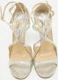 Jimmy Choo Pre-owned Leather sandals Gray Dames - Thumbnail 3