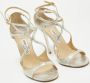 Jimmy Choo Pre-owned Leather sandals Gray Dames - Thumbnail 4