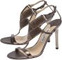 Jimmy Choo Pre-owned Leather sandals Gray Dames - Thumbnail 3