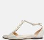 Jimmy Choo Pre-owned Leather sandals Gray Dames - Thumbnail 2