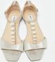 Jimmy Choo Pre-owned Leather sandals Gray Dames - Thumbnail 3