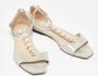 Jimmy Choo Pre-owned Leather sandals Gray Dames - Thumbnail 4