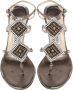 Jimmy Choo Pre-owned Leather sandals Gray Dames - Thumbnail 2